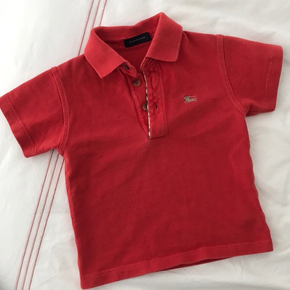 Burberry Other - Classic Burberry Polo Red Collared Shirt